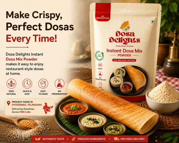 Best Dosa Batter Powder Mix in India: Make Crispy Restaurant-Style Dosas at Home
