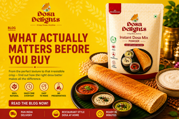 Best Dosa Batter Online in India: How to Make Crispy Restaurant-Style Dosa at Home