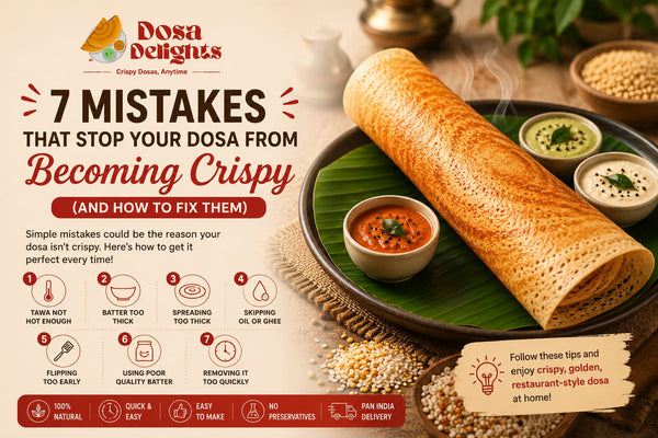 7 Mistakes That Stop Your Dosa From Becoming Crispy (And How to Fix Them)