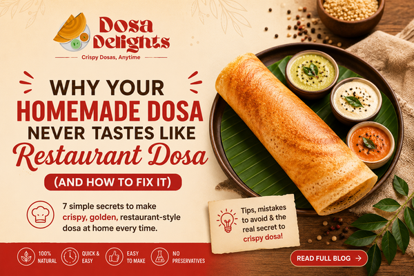 Why Your Homemade Dosa Never Tastes Like Restaurant Dosa (And How to Fix It)