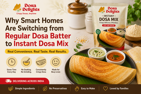 Why Smart Homes Are Switching from Regular Dosa Batter to Instant Dosa Mix