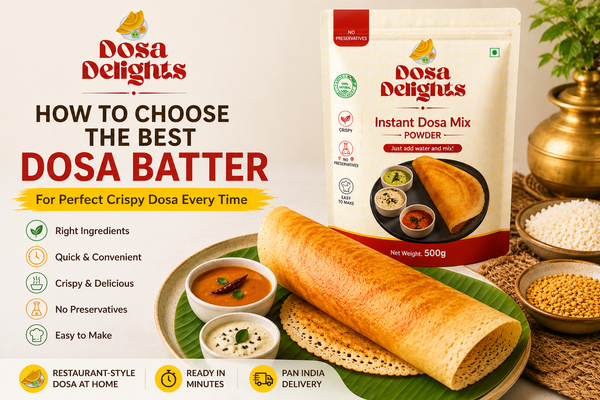 How to Choose the Best Dosa Batter for Perfect Crispy Dosa Every Time
